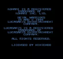 Image n° 4 - screenshots  : Metal Warriors